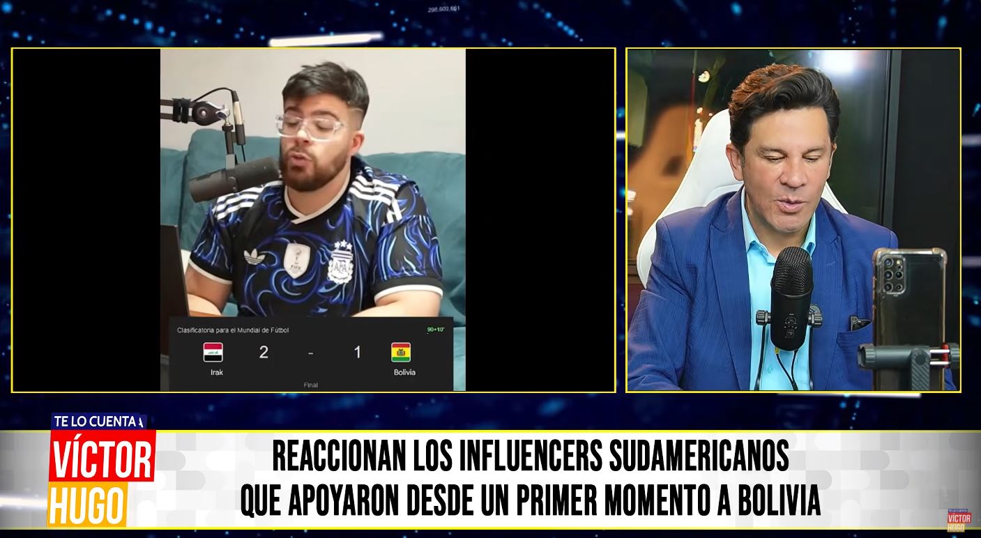 REACCIONAN LOS INFLUENCERS SUDAMERICANOS QUE APOYARON DESDE UN PRIMER MOMENTO A BOLIVIA
