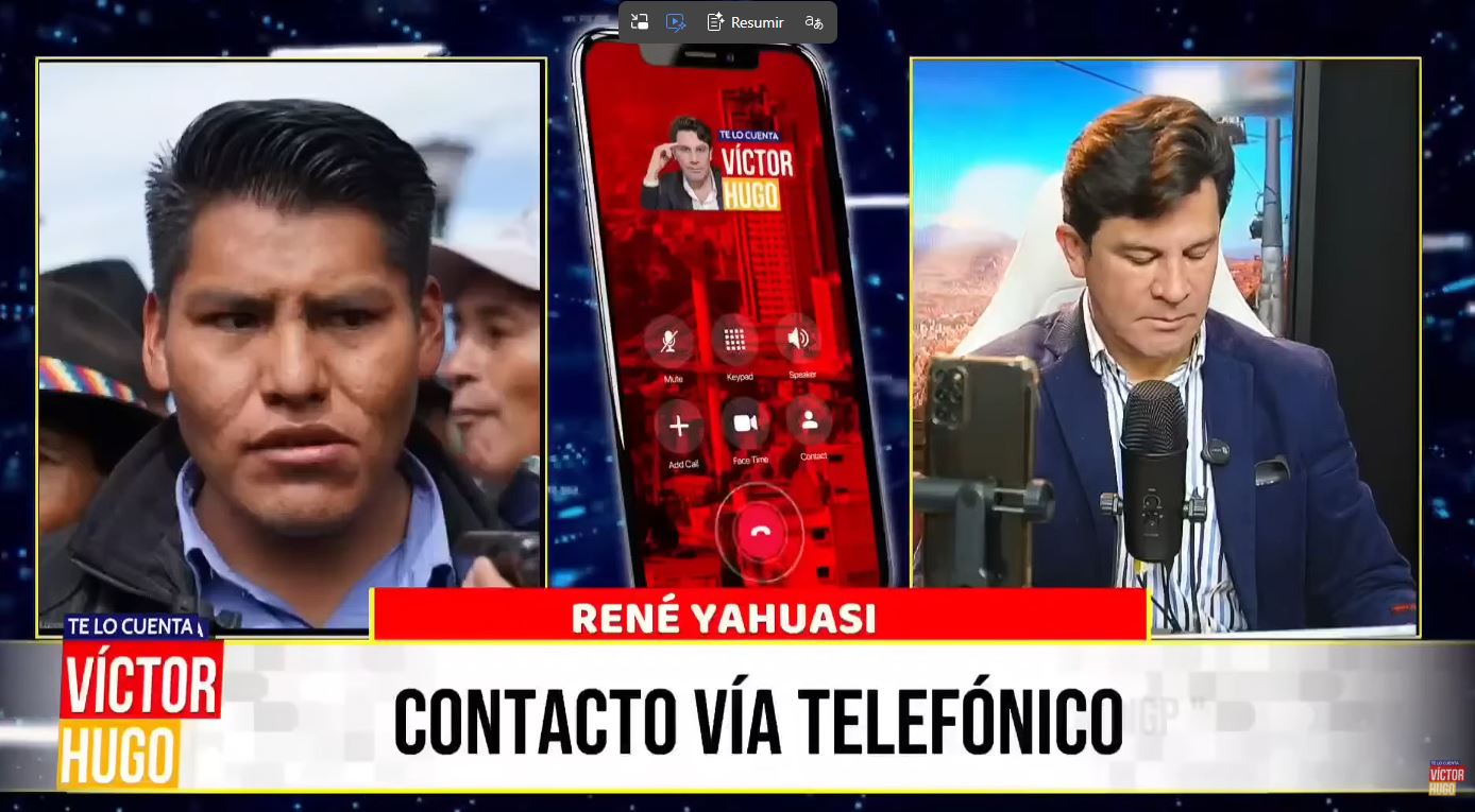 LAS EXPECTATIVAS DE RENÉ YAHUASI CON EL AMPARO CONSTITUCIONAL, QUE BUSCA RESTITUIR LA SEGUNDA VUELTA